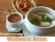 Weißwurst Aktion der Münchner Innenstadtwirte am Rosenmontag  (©Foto:Martin Schmitz)