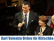 40. Karl-Valentin Orden 2012 geht an Vitali und Wladimir Klitschko. Verleihung am 27.01.2012 im Hotel Bayerischer Hof (&copy;Foto: Martin Schmitz)