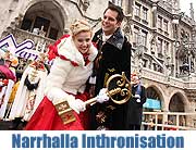 volkst&uuml;mliche Inthronisation des Narrhalla Prinzenpaares @ Marienplatz M&uuml;nchen (&copy;Foto: Martin Schmitz)