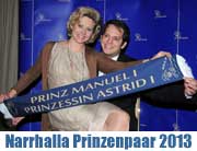 Narrhalla Prinzenpaar 2013: Prinz Manuel I. (Di Nardo) und Prinzessin Astrid I. (Dengler) (&copy;Foto: Ingrid Grossmann)